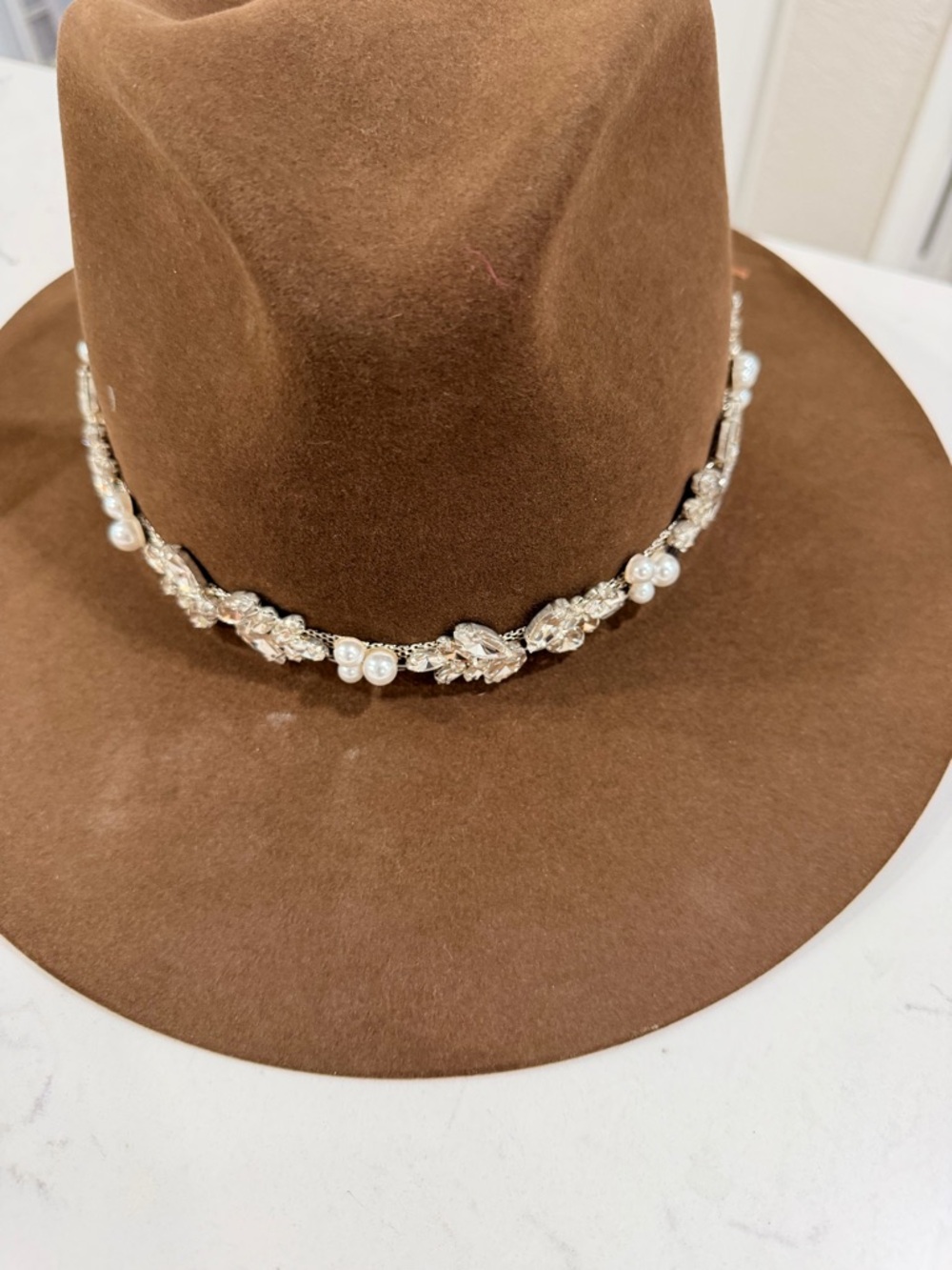 Kemosabe custom hat Brown Women's Felt Fedora Hat